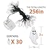 VIVREAL Christmas Ghost String Multicolor 30 LED Fairy Lights 8 Modes Battery Operated w/Remote Timer 21.3 Ft Waterproof Decorations Outdoor, Multi