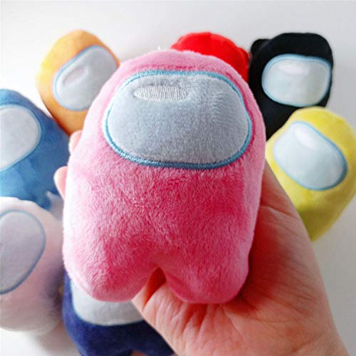 Cute Among Us Plushie Keychain, Kawaii Merch Crewmate Plush Toys, Soft