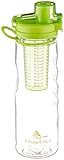 Infuser Water Bottle with No-Sweat Insulating Sleeve - 25 Oz Infusion Sport Bottle Flip-top BPA-Free Tritan - Multiple Color Options - Your Healthy Hydration Habit Made Easy!