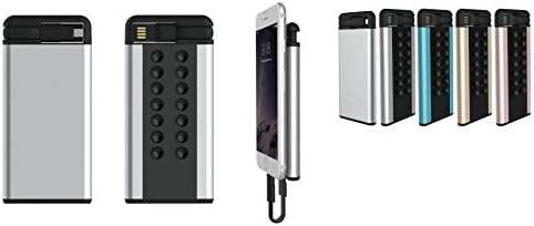 Zamgee 4000mAh Poratble Suction Cup Power Bank, High speed Charging With Built In Cable (Gold)