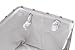 Sea Team Collapsible Rectangular Fabric Storage Bin Decorative Wardrobe Shelf Basket Organizer with Rope Handles for Clothes Storage & Toy Organizer (Grey Star)