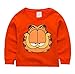 Sidney Boys Garfield Pjs Pants 2 Piece Pajama Set,Size 2-7Yrs (Orange, 4t)
