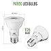 LE PAR20 E26 LED Light Bulbs, Medium Screw Base, 7W Dimmable, Spotlight, 50W Halogen Equivalent, 540lm, 2700K Warm White, 40 Degree Beam Angle, Pack of 8