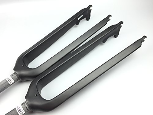 QILEFU Mountain Bike Full Carbon Fibre Bicycle Front Forks Disc Brake Hard Fork Matte MTB 26er 29er Parts (matt 29er)