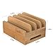 MAXGADGET Bamboo Charging Station Desktop Organizer Upgrade 24W 5A 4 Ports USB Charging Station Dock for iPhone, iPad, Tablets,Kindle-Multiple USB Charger Station & Cell Phone Docking Station