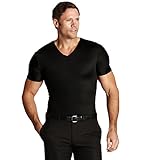 Insta Slim Black V-Neck Men's Firming Compression Under Shirt (X Large)