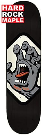 Santa Cruz Skate Screaming Hand Badge Hard Rock Maple 8.0in x 31.6in Skateboard Deck