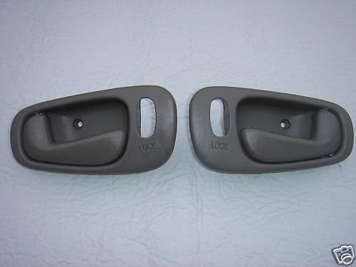 1998 1999 2000 2001 2002 Chevrolet Prizm Power Lock GRAY LH Drivers Side and RH Passengers Side Inside Door Handles for Chevy Prizm Left Hand Driver and Right Hand Passenger Interior Handle 98 99 00 01 02 for Power Locks and Manual Windows ONLY