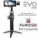 EVO PRO Smartphone Camera Stabilizer with Focus Pull and Zoom - Compatible with iOS iPhone or Android Smartphones, FiLMiC PRO APP Compatible - Includes Tripod Stand