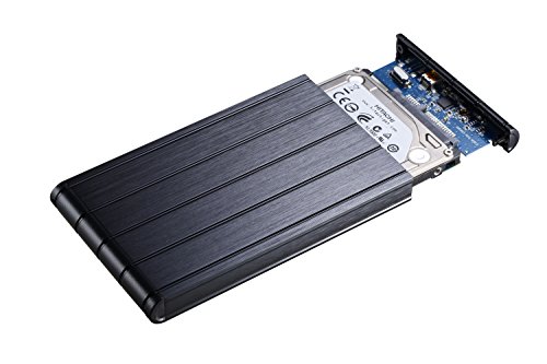 Bipra USB 3.0 Ultra Slim Hard Drive Enclosure Case for 2.5" SATA Hard Drive Stylish Design GD25603 (BLACK_GD25603)
