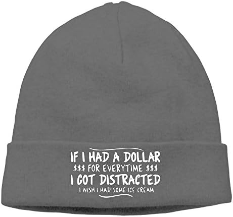 RichardLyons Men If I Had A Dollar For Everytime Cool Jogging DeepHeather Beanies Cap Hat