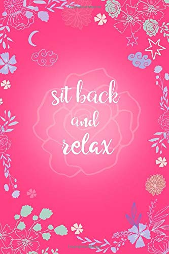 Sit Back and Relax: 4x6 Small Notebook for Password with Alphabetical Tabs | Floral Design Pink by Emily Grace