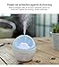COTREE USB Small Sofa Humidifier, Mini Cool Humidifier 350ml Water Volume, One Touch Shut-Off for Home Office Bedroom (Blue)