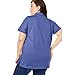 Woman Within Women's Plus Size Perfect Short-Sleeve Polo Shirt - 1X, Black