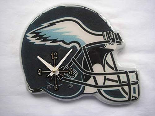 Amazon Com Misc Nfl Philadelphia Eagles Wall Clock Helmet Shaped