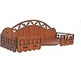 Generic Beautiful Wooden Home and Office Temple/Pooja Mandir Engineered Wood (Decor-27) (16inches)(Brown) (DIY), MSG2705