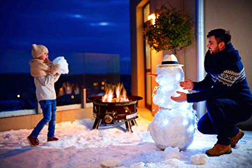 Outland Firebowl 883 Mega Outdoor Propane Gas Fire Pit with UV and Weather Resistant Durable Cover, 24-Inch Diameter 58,000 BTU (Renewed) - Thumbnail 2