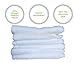 Organic Bamboo Washcloths. Gentle For Sensitive Skin- Acne, Rosacea and Eczema. Superior Softness For Babies. Antibacterial For Makeup Removal. Highly Absorbent Cloths (6-pack) presented by BambooFy