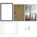 ONE WALL 13x19 Poster Frame, Black Photo Picture Frame Solid Wood with Tempered Glass for Photo Picture Wall Display Vertically or Horizontally - Mounting Hardware Included