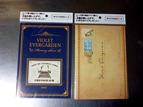 Amazon 全2種セット イオン 劇場版ヴァイオレット エヴァーガーデン ロッテ オリジナル A5ノート アニメ 萌えグッズ 通販