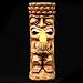 WHAT ON EARTH Solar Tiki God Totem Flickering Flame Sculpture - Light Up Patio, Lawn and Garden Ornament - 11 1/2