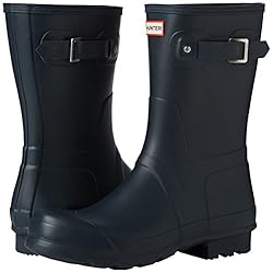 Hunter Men's Original Short Rain Boot, Navy, 12