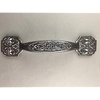 BI01RE1022-4.25SL_10 - Aztec Silver Finish Cast Iron 4.25" Tray/Drawer/Door Handle Pull (10pcs)
