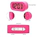 Girls Alarm Clock, Samshow Desk Clock, Travel Alarm Clock, Portable Clock, Simple Setting, Snooze Light, Shockproof, Large LED Screen, Progressively Louder Wake Alarm Clock, Battery Powered (Pink)