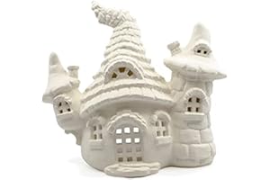 NEW HAMPSHIRE CRAFTWORKS Gnome Royal Residence Lantern - Paint Your Own Gnome-rific Ceramic Keepsake