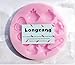 Longzang F0489 Baby Shower Fondant Silicone Sugar Craft Mold, Mini, Pink