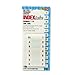 Redi-Tag 31001 Side-Mount Self-Stick Plastic Index Tabs Nos 1-10 1 inch White 104/Pack