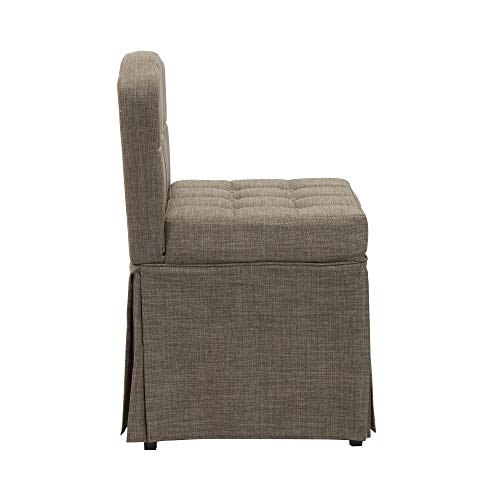 Silverwood Vanity Bench, Tan - Thumbnail 2
