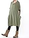 Mordenmiss Women's Doll Collar Casual Sleeveless Top With Big Pockets L Style 1-Olive Green