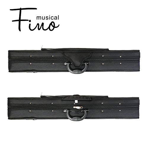 image for 3/4 Size Violin Case,FINO Professional Oblong Violin Hard Case with Bu