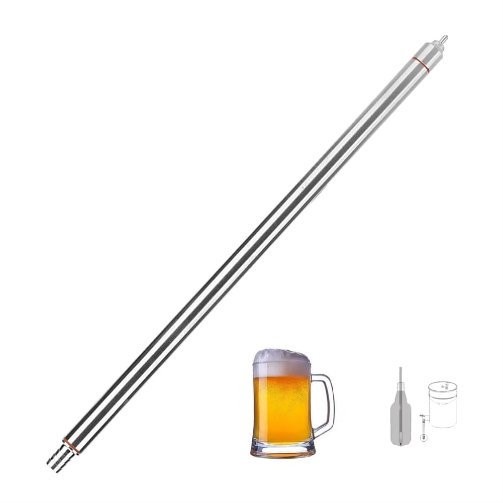 Automatic Bottle Filler Bottling Stick Wand Spring Loaded 13.7inch Stainless Steel Beer Bottling Stick Wine Beer Bottle Filler Automatic Bottlefiller Wand Home Brewing