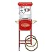 Great Northern Popcorn Red 6 oz. Ounce Foundation Vintage Style Popcorn Machine and Cart