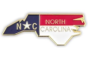 PinMart State Shape Flag Lapel Pin