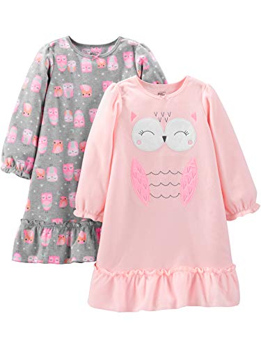 Simple-Joys-by-Carters-Little-Girls-2-Pack-Fleece-Nightgowns