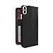 Twelve South BookBook for iPhone X / XS | 3-in-1 leather wallet case, display stand and removable shell (black)