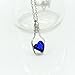 Susenstone®Women Fashion Popular Crystal Necklace Love Drift Bottles (Blue)