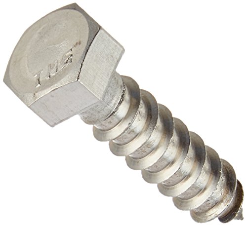 Hillman 832062 3/8 x 1-1/2-Inch Stainless Steel Hex Lag Screws, 25-Pack