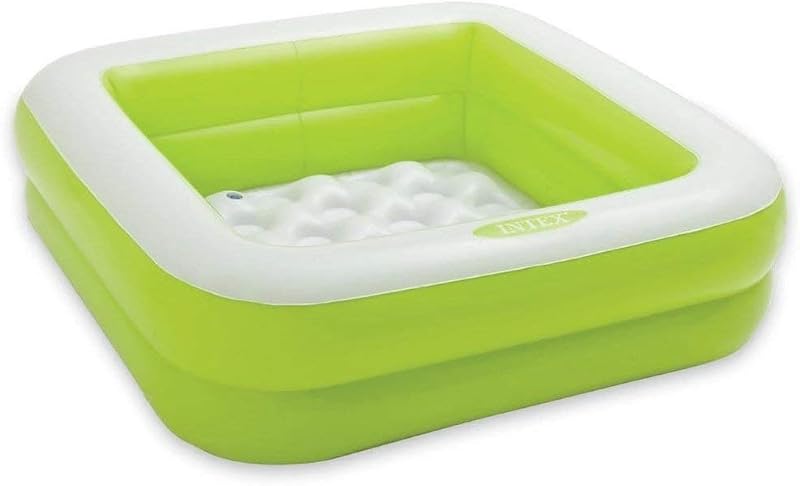 Intex Inflatable Square Paddling Pool 86x86x25 cm with Patch Kit