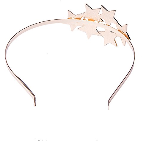 (2 Pack) Roman Goddess Leaf and Star Branch Dainty Bridal Hair Crown HeadBand