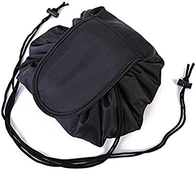 Mcgreen Lazy Cosmetic Bag Portable Travel Makeup Bag Large Drawstring Quick Storage