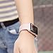 YANCH Compatible with for Apple Watch Band 42mm 44mm, Soft Silicone Sport Band Replacement Wrist Strap Compatible with for iWatch Nike+,Sport,Edition,M/L,Pinksand