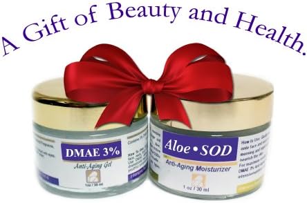 Antiaging Package: DMAE 3% Anti-Aging Gel and ALOE SOD Moisturizer Beauty Set