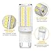 KingSo G9 LED Bulb 5W (40W Halogen Bulb Equivalent) 400 Lumens G9 Bi-pin Base LED Light Bulb Daylight White 6000K AC 110V 360° Beam Angle Non-dimmable for Home Lighting Chandelier (Pack of 5)