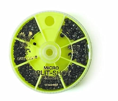 Eagle Claw Micro Split-Shot Sinker Assortment, 368 Sinkers, Plain