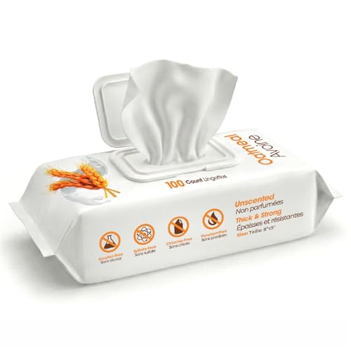 Best Pet Supplies 8" x 9" Large Unscented Dog Wipes - Cleaning and Deodorizing…