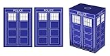 100 DOCTOR WHO Police Tardis Deck Protectors plus DECK BOX Legion Supplies DOUBLE Matte Finish Sleeves 2-Packs - Standard Magic the Gathering Size